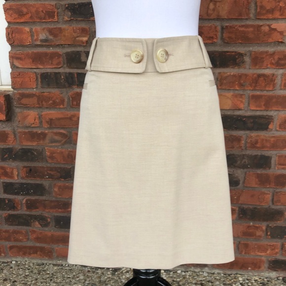Tan mini skirt - Picture 1 of 3